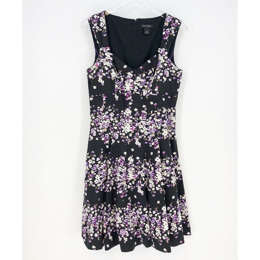 WHBM Floral Print Fit & Flare Dress